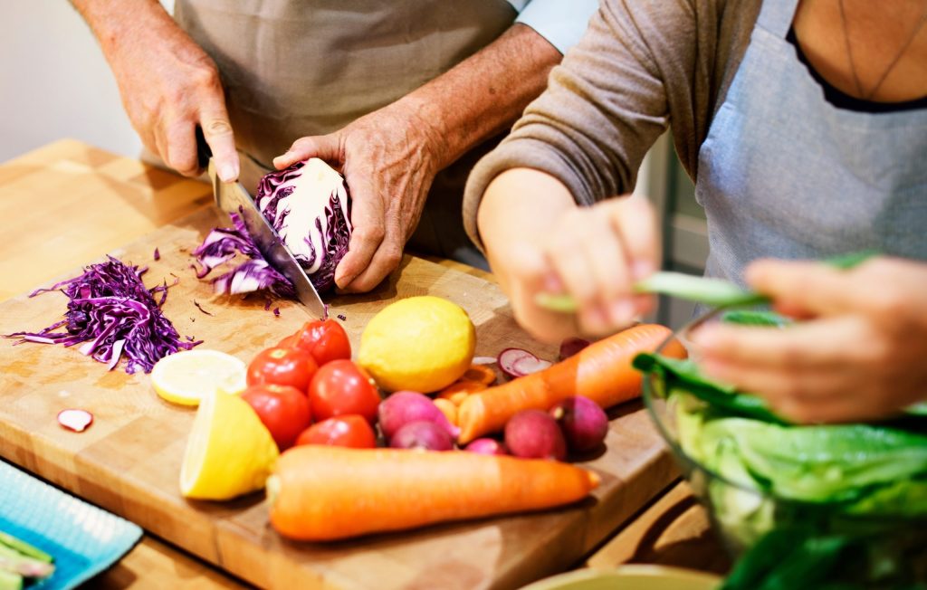 Image of delicious food being prepared