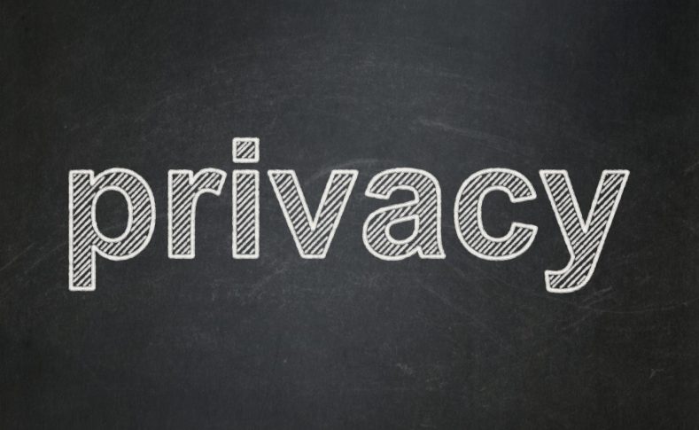 Image of Chalk Board with word Privacy